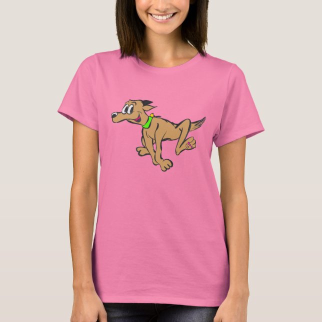 Happy Running Chien personnalisable T-shirt Toddle (Devant)