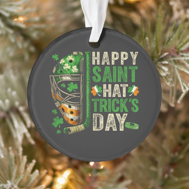 Happy Saint Hat Trick Ice Hockey Player (Arbre)