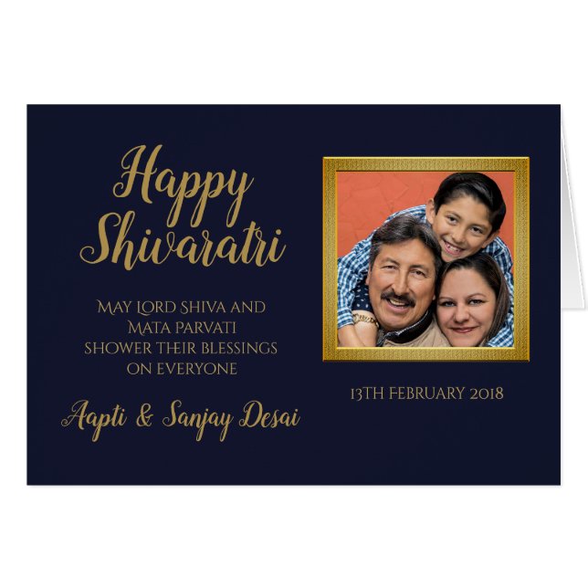 Happy Shivratri en anglais - AJOUTER UNE PHOTO Ble (Devant horizontal)