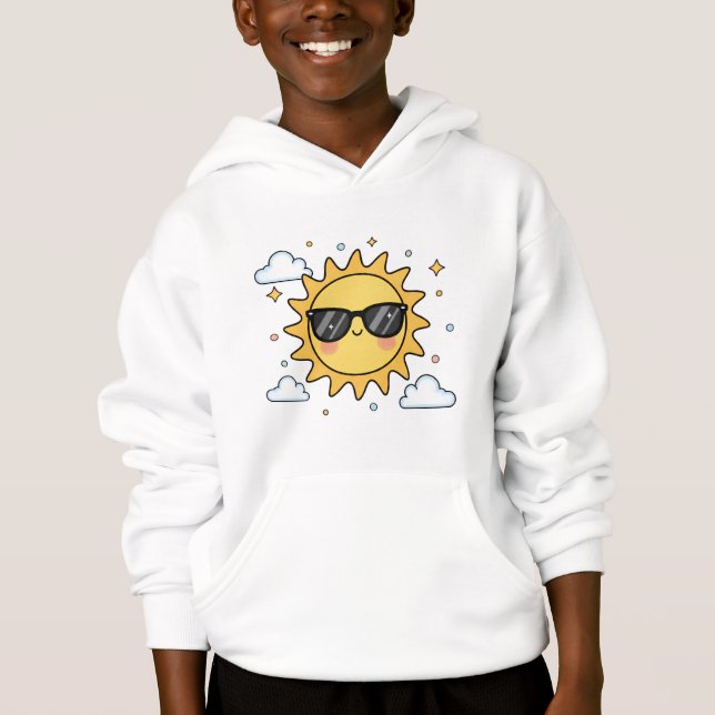 Happy Smiling Sun Cartoon - Minimalist Kawaii Suns (Devant)