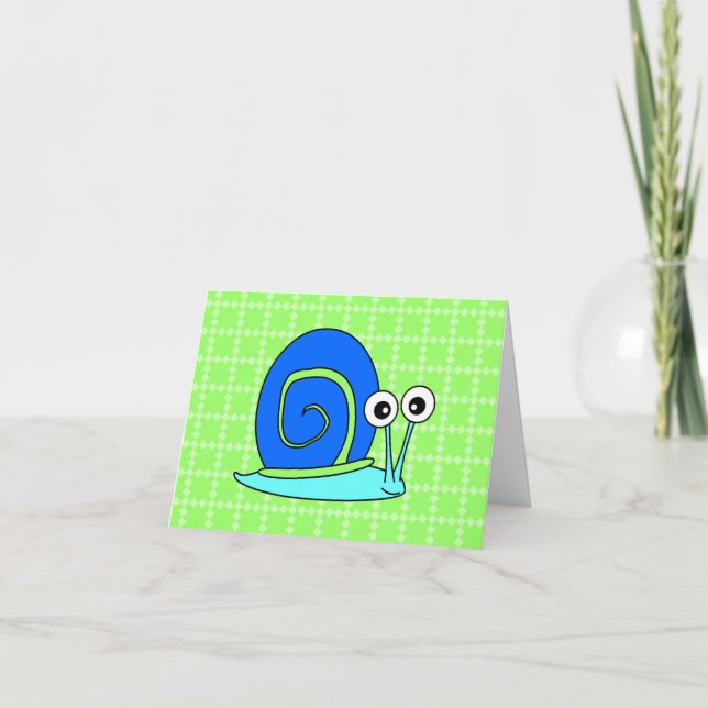 Happy Snail Merci Cartes (Devant)