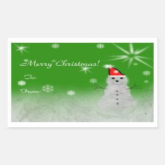 Happy snowman stickers