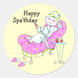 Happy Spa'thday stickers