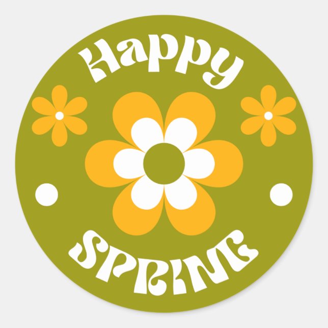 Happy spring sticker (Devant)