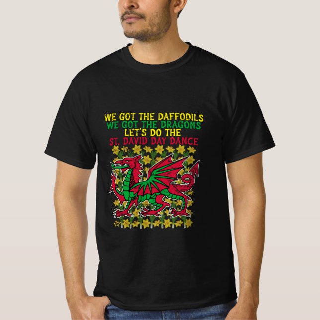 Happy St. David's Day T-shirt Design (Devant)