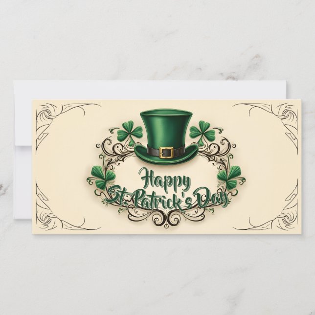 Happy St. Patrick’s Day Shamrock Design (Devant)