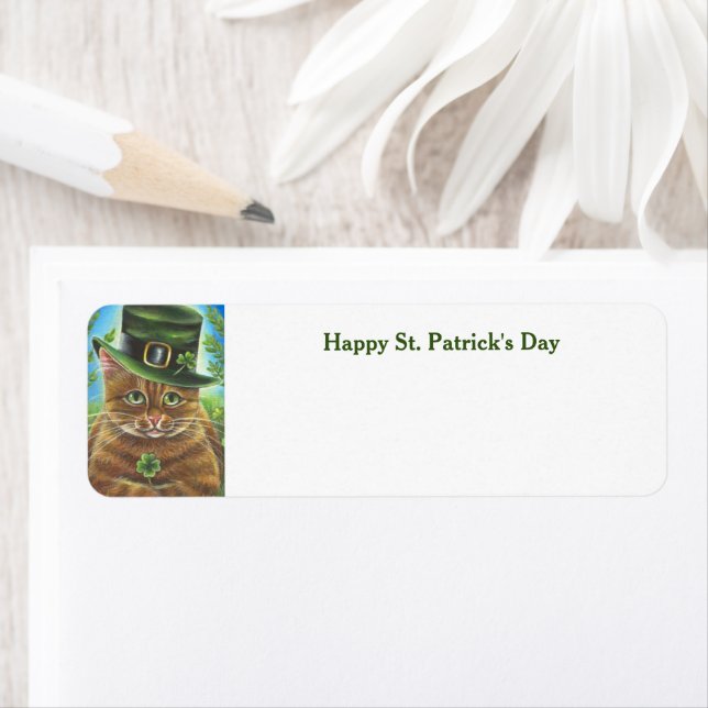 Happy St. Patrick's Day Chat étiquette d'adresse d (En situation)