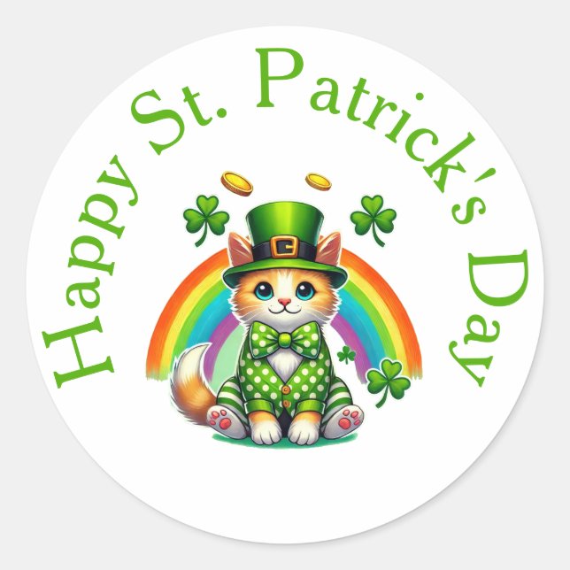 Happy St. Patrick's Day Chat Stickers - Leprechaun (Devant)