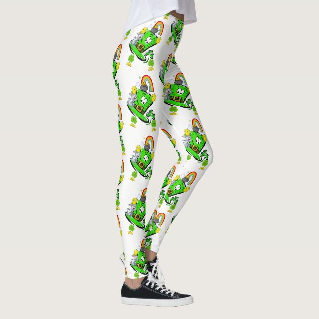 Happy St. Patrick's Day Rabbit Leggings (Droite)