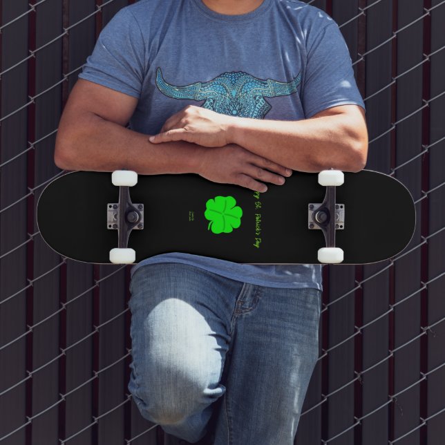 Happy St. Patrick's Day Skateboard (Extérieur 3)