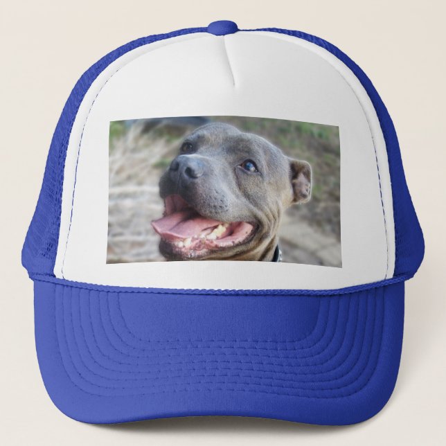 Happy Staffordshire Bull Terrier, Casquette (Devant)