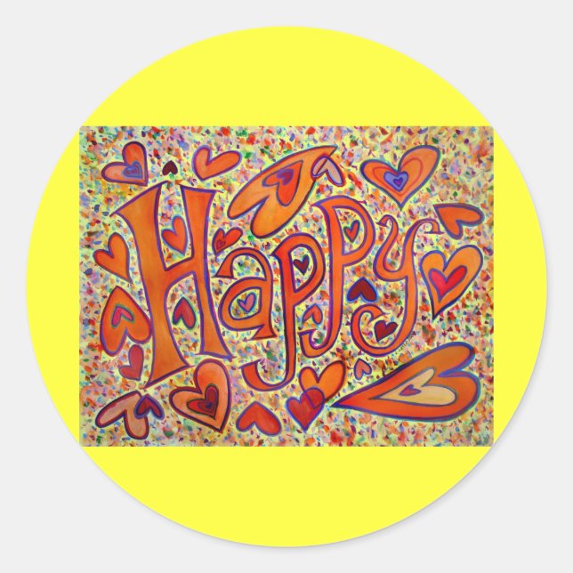 Happy Sticker (Devant)
