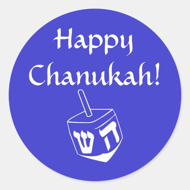 Happy sticker Chanukah (Devant)