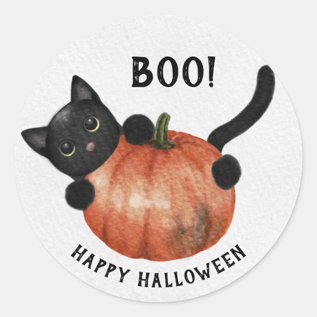 Happy Sticker Citrouille Halloween (Devant)