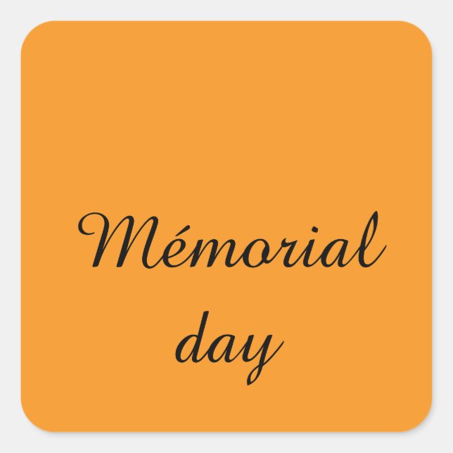 Happy stickers mémorial day (Devant)