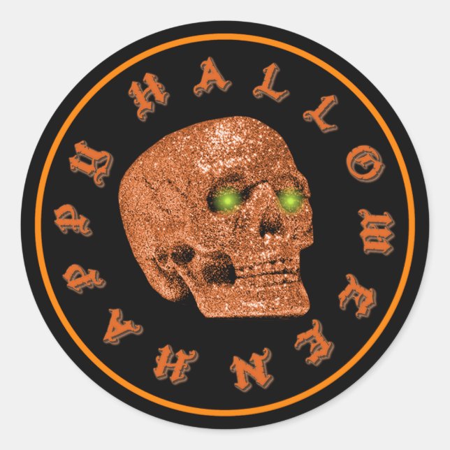 Happy Stickers Parties scintillant Halloween (Devant)