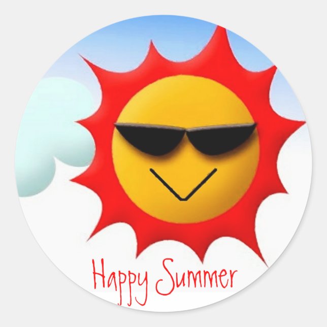 Happy Summer Sticker (Devant)