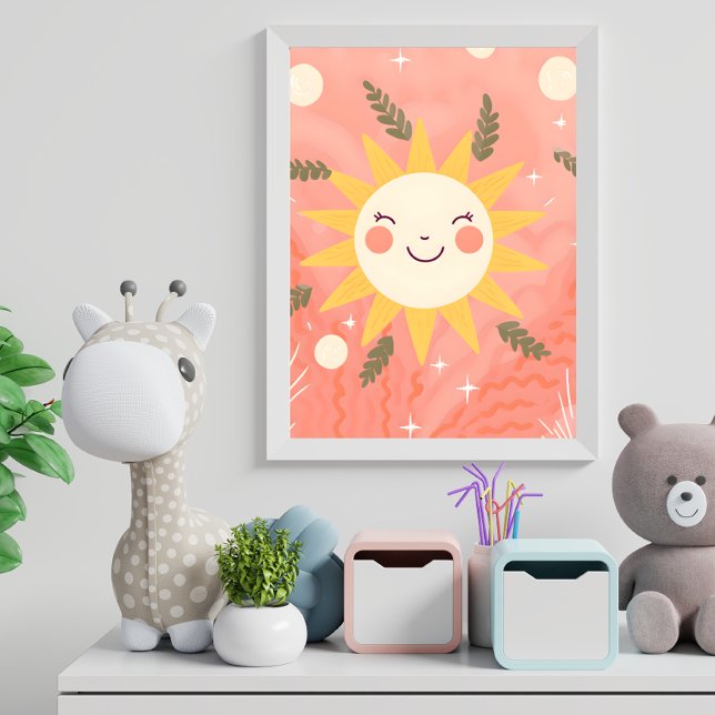Happy Sun Nursery Wall Art Poster (Créateur téléchargé)