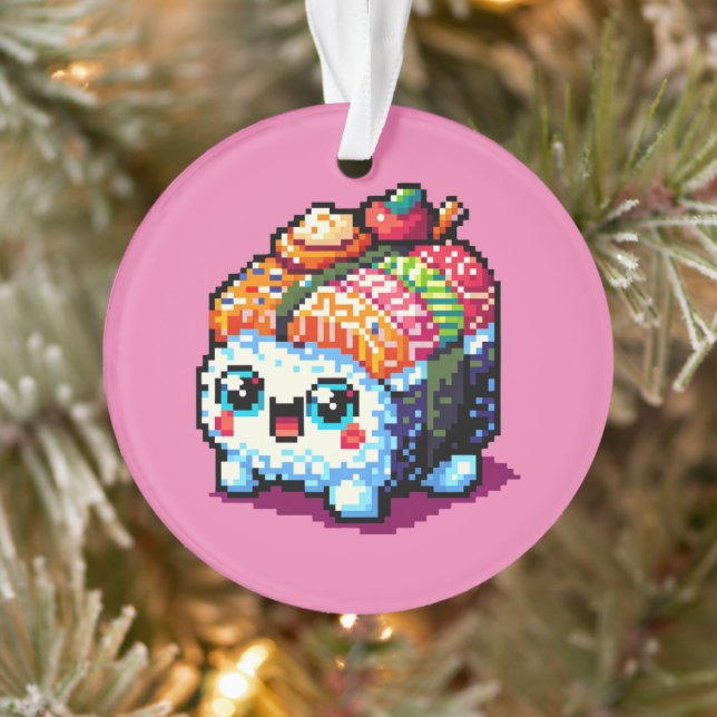 Happy Sushi Roll - Cute Pixel Art Japonais Nourrit (Arbre)