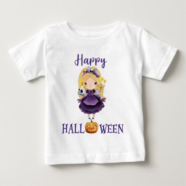 Happy T-shirt Halloween Baby Princess (Devant)
