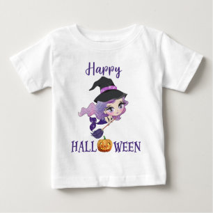 Happy T-shirt Halloween Girl Baby Mermaid T-shirt