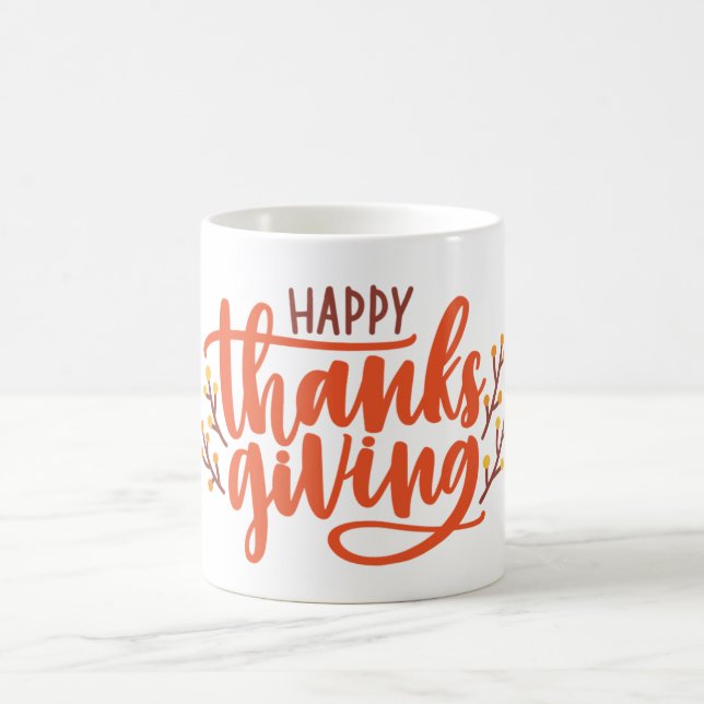 Happy Thanksgiving Classic Coffee Mug (Centre)