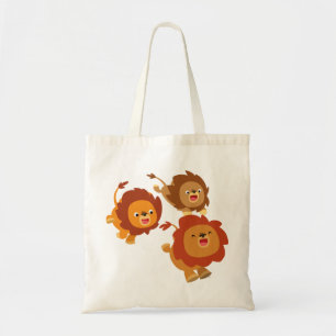 Happy Trio of mignonne Cartoon Lions Sac
