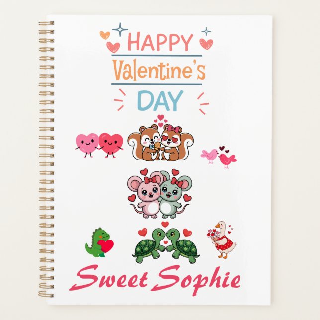 Happy Valentine’s Day Cute Animal Couples (Devant)
