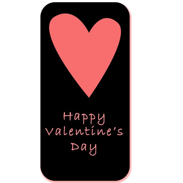 Happy Valentine’s Day Mug | Pink Heart Design (Créateur téléchargé)