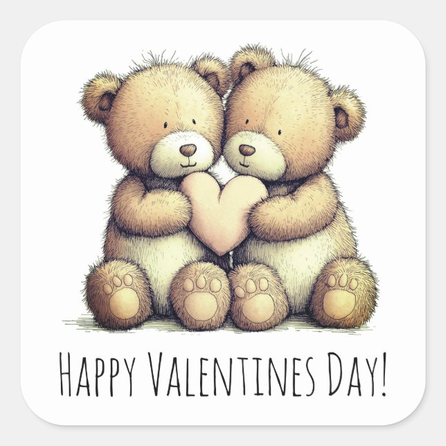 Happy Valentine’s Day stickers (Devant)