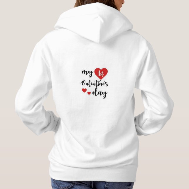Happy Valentine's Sweat - shirt à capuche Design - (Dos)