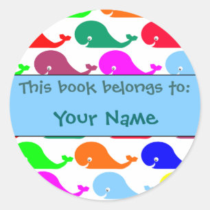 Happy Whales Book Étiquette