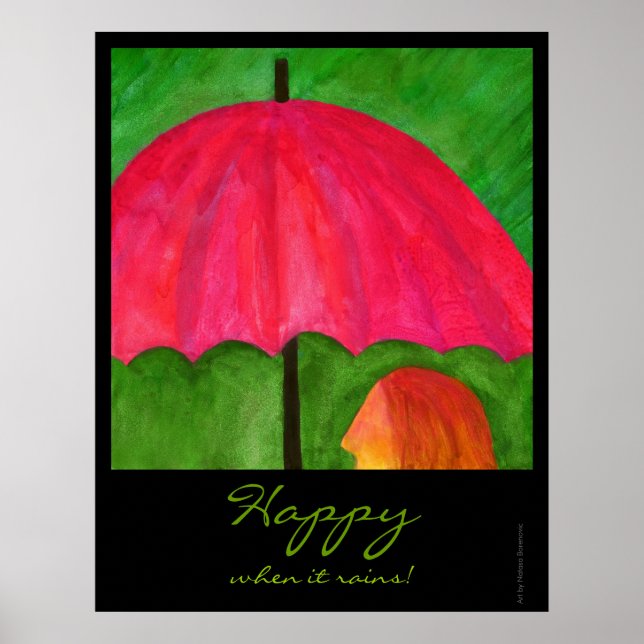 Happy When it Rains Poster (Devant)