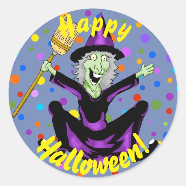 Happy Witch Stickers Halloween (Devant)