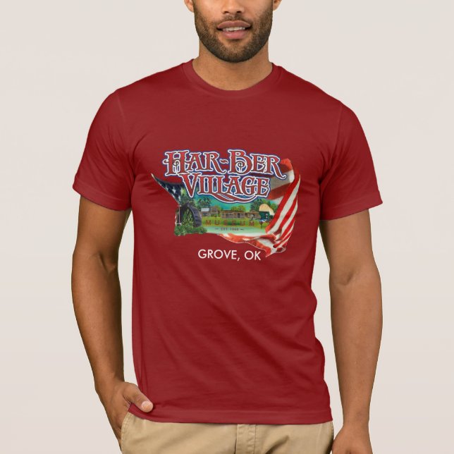 Har-Ber Village avec T-shirt à drapeau 2 (Devant)