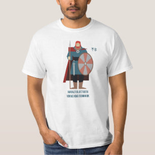 Harald Bluetooth - T-shirt Viking King of Danemark