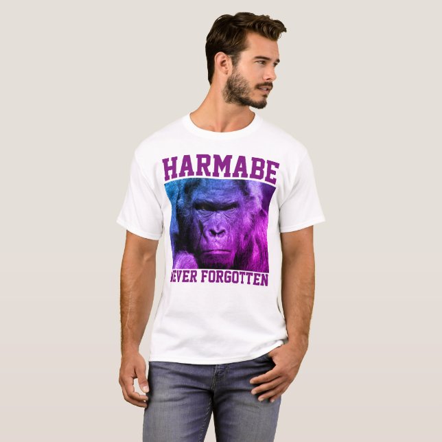 HARAMBE JAMAIS T-shirts OUBLIÉS (Devant entier)