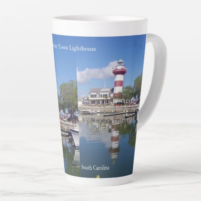 Harbor Town Lighthouse latte mug (Angle droit)