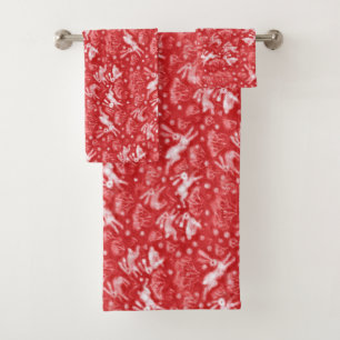 Hares lapins de champ de neige lapin Motif d'hiver