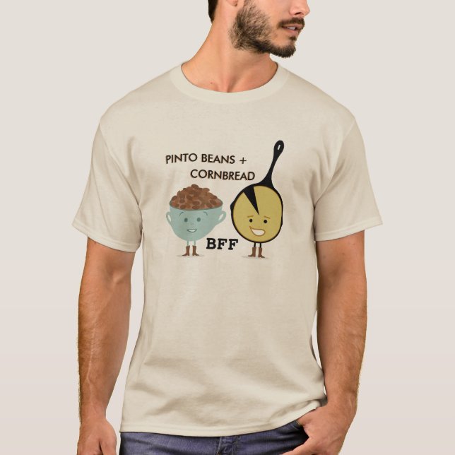 Haricots de Pinto + T-shirt drôle du pain de maïs (Devant)
