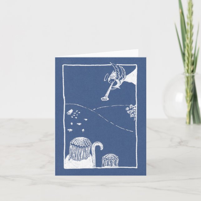 Hark ! Le Herald Angels chante la carte de Noël (Devant)