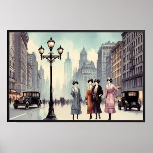 Harlem, Poster vintage de New York dans les années