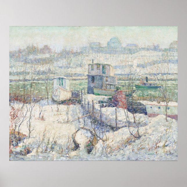 Harlem River - Ernest Lawson Poster d'art (Devant)