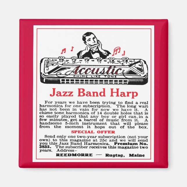 Harmonica Ad Magnet (Devant)