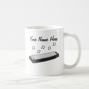 Harmonica Custom Mug Harp Joueur musicien Cadeau