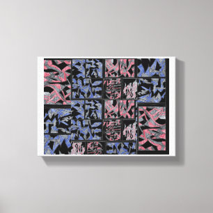 Harmonie Abstraite Urbaine sur Toile
