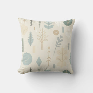 Harmonie botanique - Coussin minimaliste