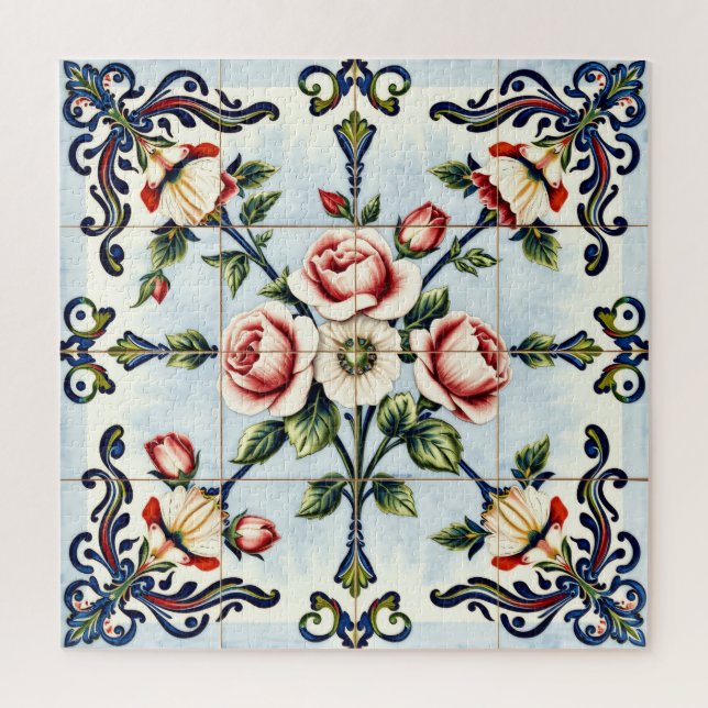 harmonie dans le puzzle de roses (Vertical)