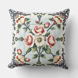 harmonie dans les roses coussin extérieur