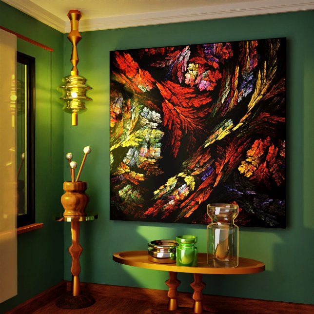 Harmonie des couleurs Canevas d'art Abstrait Embal (Color Harmony Abstract Art Wrapped Canvas Print)